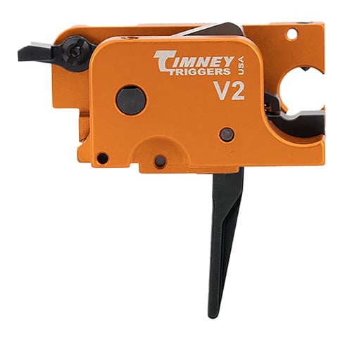 Timney Triggers SCORPIONST  V2 9mm Orange/Black Straight Fits CZ Scorpion | 081950726172