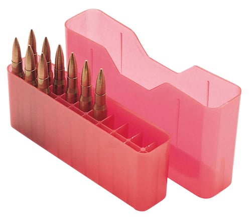 MTM Case-Gard J20LLD29 Slip-Top Ammo Box J-20 7mm Rem/338 Win Mag Red Polypropylene 20rd | 026057235295