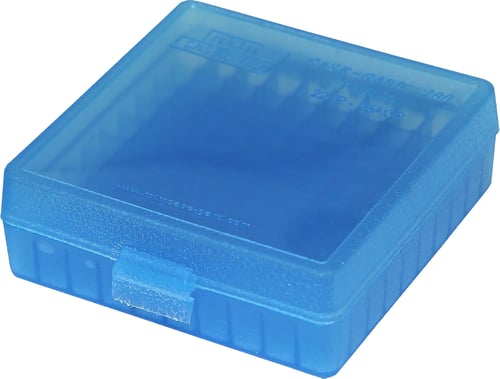 MTM Case-Gard P1002224 Ammo Box Flip-Top 22 LR Blue 100rd | 026057117249