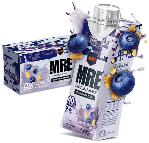 Redcon1 RC1MRERTDBBC12 MRE Ready to Drink Blueberry Cobbler 12 Pack | 810044572537