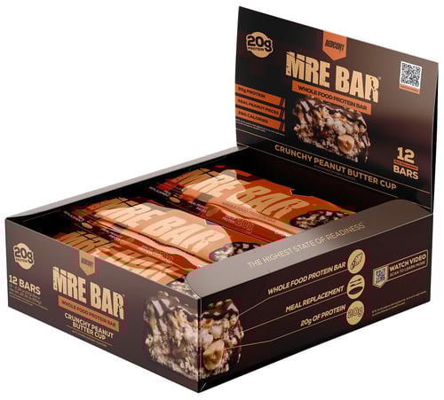 Redcon1 RC1MREBCPBC12 MRE Protein Bar Crunchy Peanut Butter Cup 12 Pack | 810044571110