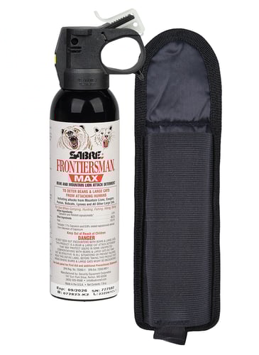 Sabre  Frontiersman  Capsaicinoids 40ft 7.90 oz Canister Includes Holster | 023063955605