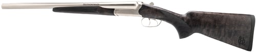 Heritage Mfg BL1218NI Badlander  12 Gauge Break Open 2rd 18.50 Inch Nickel Side By Side Barrel  Receiver, Fixed Turkish Walnut Wood Stock  | 12GA | 727962710029