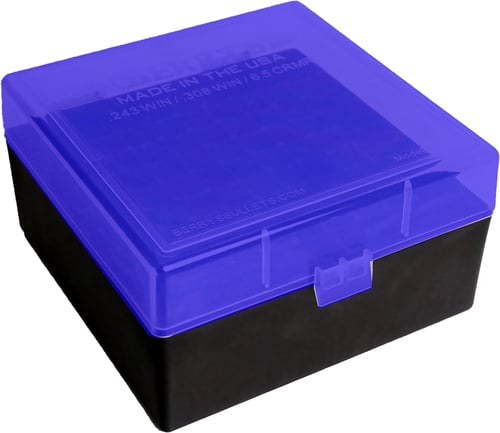Berrys 87439 Ammo Box  Blue/Black Polypropylene 100rd | 711148851651