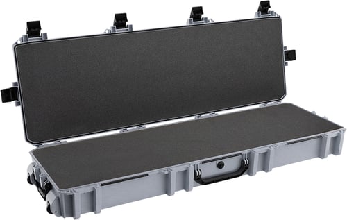 Pelican VCV8000000GRY Vault Double Rifle Case 53 Inch Gray Polyethylene Foam Weather Resistant
