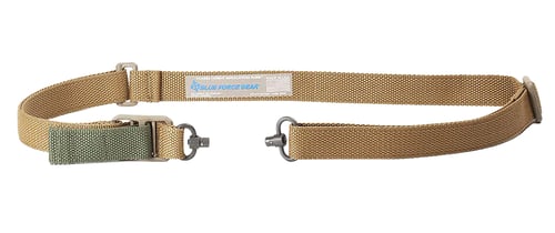 Blue Force Gear VCASPB100AACB Vickers Push Button Sling Coyote Brown Cordura | 812114025646