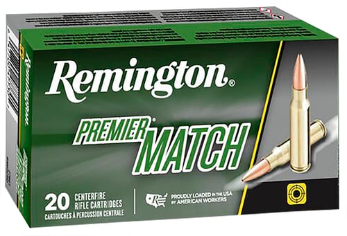 Remington Ammunition 21485 Premier Match 308 Win 168 gr Sierra MatchKing BTHP 20 Per Box/ 10 Cs