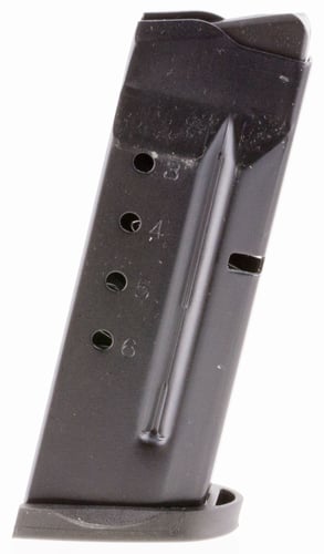 ProMag SMI29 Standard  Blued Steel Detachable 6rd 40 S&W for S&W M&P Shield