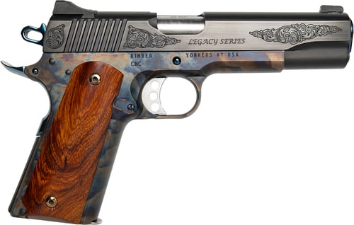 Cnc Firearms CNCLEGACY45 Kimber 1911 Legacy 45 ACP 71 5 Inch Stainless Steel Barrel, Color Case Hardened Steel Engraved/Serrated Slide, Color Case Hardened Steel Frame, Walnut Grip | 198715329148