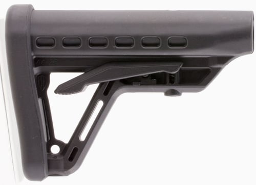 Archangel AA125 Low-Profile  Black Synthetic, 6 Position, Fits AR-Platform with Commercial Tube