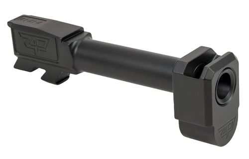 Zaffiri Precision ZP.43BTBCBN  Threadless Compensator 9mm Fits G43/43X Black Nitride Stainless Steel | 658792272442