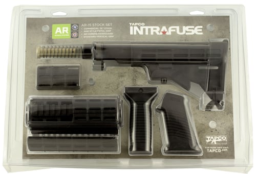 Tapco 16814 Intrafuse AR-15 T6 Composite Stock Set Black