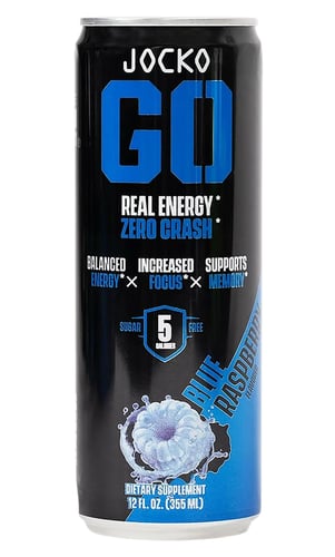 Jocko Fuel 29119 Blue Rasberry Energy Drinks 12oz 12Pack | 810076291199