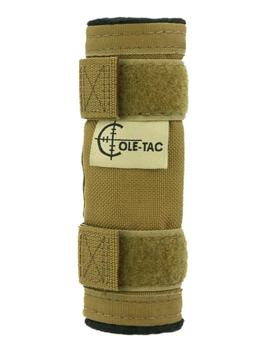 Coletac BPC102 Baby Python Suppressor Cover Fits 5 Inch Long Cordura Nylon Coyote Brown | 709750013055