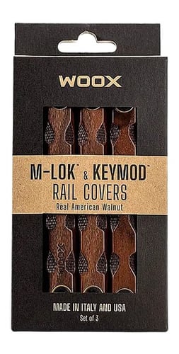 Woox SH.MLK005.S3 MLOK Rail Covers  Micarta Green American Walnut 3Pack | 810069397290