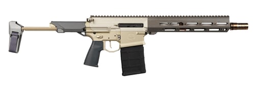 Q LLC BOOMBOX8612INPISTOL Boombox  8.6 Blackout 201 12 Inch Bead Blasted Threaded Barrel, MLOK Handguard, Aluminum Receiver w/Picatinny Rail, Black Pistol Brace, Black Polymer Grip | 8.6 BLK | 810152961100