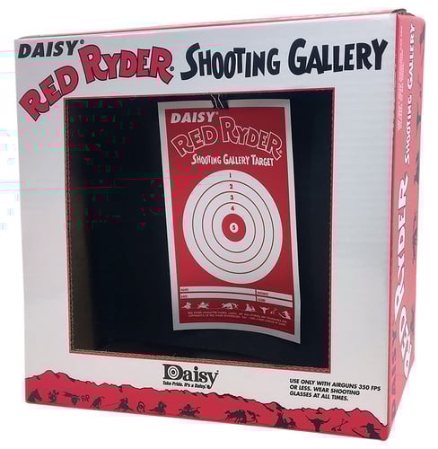 Daisy 993164302 Red Ryder Shooting Gallery Hanging Paper Airgun Red/White | 039256031643