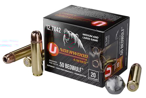 UNDERWOOD 50 BEOWULF 350GR XTP JHP 20RD 10BX/CS