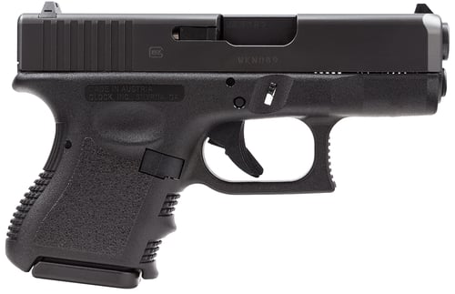 GLOCK 26 9MM V FIXED SIGHTS 10-SHOT BLACK FRONT SERRATIONS