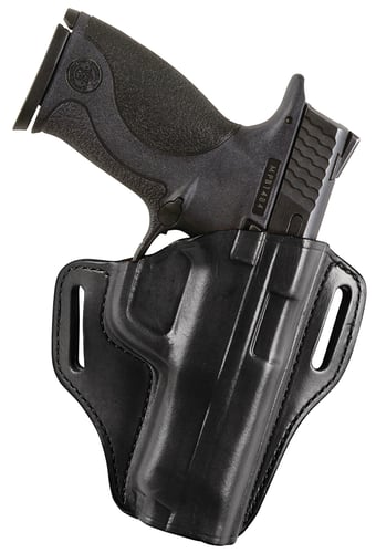 Bianchi 23942 57 Remedy  OWB Size 12 Black Leather Belt Slide Fits Colt 1911 Commander Right Hand