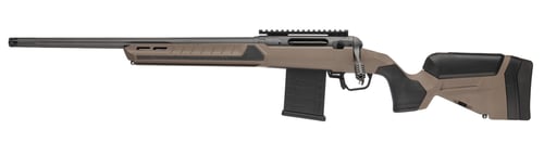 Savage Arms 32691 110 Core Tactical Full Size 300 AAC Blackout 101 16.50 Inch Medium Heavy Fluted Barrel, Arca Rail Forend, Coyote Tan AccuStock w/AccuFit V2 Synthetic Stock, Left Hand | 011356326911
