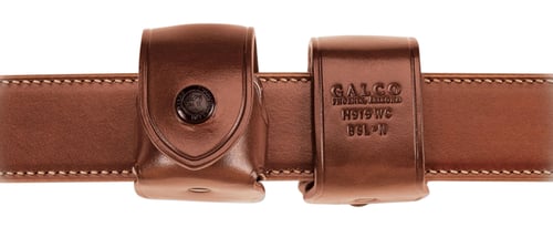 Galco BSLL Belt Speedloader Carrier Tan Leather S&W L Frame Belt Mount