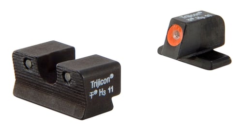 Trijicon 600752 HD Night Sights Night Sight Set Front Green/Orange Outline, Rear Green/Black Outline, Black Frame, Fits Springfield Armory XD-S/XD-E (Excluding OSP Models) Dovetail Mount