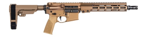 Geissele Automatics 08561S Super Duty MOD1 5.56 NATO No Magazine 11.50 Inch Threaded Barrel, Desert Dirt Cerakote Aluminum Receiver w/Picatinny Rail, MLOK Handguard, DD Polymer SB Tactical SBA3 Brace, Mi | 810081134446