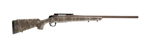 CVA CR3985MOBL Cascade XT 450 Bushmaster 21 22 Inch Midnight Bronze Cerakote Fluted Threaded Steel Barrel  Receiver w/Picatinny Rail, Mossy Oak Bottomland Adjustable Synthetic Stock, Right Hand | .450 BUSHMASTER | 043125001811