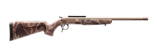 CVA CR4436DC Cascade Takedown 6.5 Creedmoor 1rd 20 Inch Flat Dark Earth Cerakote Stainless Steel Threaded Barrel  Receiver w/Picatinny Rail, Duck Camo Synthetic Stock  | 6.5 CREEDMOOR | 043125002269