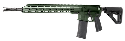 US Palm RI00010001ADN Cat4 Storm 5.56 NATO 301 16 Inch Black Threaded Barrel, Green Receiver w/Picatinny Rail, MLOK Handguard, Adjustable Black Polymer Stock, Reduced Angle Grip, Ambidextrous | 5.56x45mm NATO | 787450951570