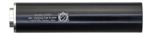 INLAND SUPPRESSOR ICAN 6 9MM 1/2X28 BLK | 752334901637
