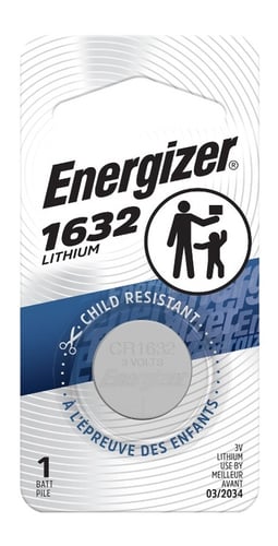 ENERGIZER ECR1632BP   1632 LITHIUM  6 PER CARTON | 039800104790