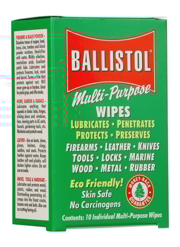 Ballistol MultiPurpose Oil Wipes 10/ct | 760858120106