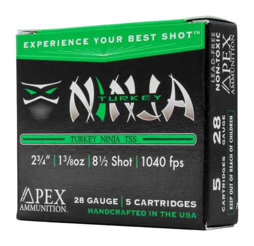 APEX AMMO NINJA28    28G 2.75 11/2 8.5       5/10 | 850010408200