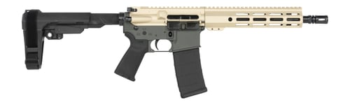 Shark Coast Tactical SCC07169FCAT-P Fisher Cat 5.56 NATO 30+1 Black Nitride Threaded Barrel, Aluminum Receiver w/Picatinny Rail, M-LOK Handguard, Polymer SB Tactical SBA3 Brace, Magpul MOE Grip, Right