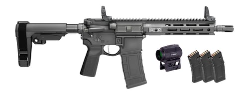 Springfield Armory STV995300BLCV2SBAPAC SAINT Victor Gear Pac 300 Blackout 101 9.50 Inch Black Nitride Threaded Barrel, Black Hardcoat Anodize Aluminum Receiver w/ Rail, MLOK Handguard, Black Polymer SB | 706397005368