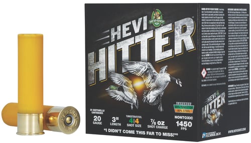 HEVIShot HEVIHitter Tungsten/Steel Shotshells 20ga 3 7/8oz 1450 fps 4 25/ct | 604544702446