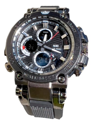 CAMP UZI-W1803BLK UZI SHOCK DIGITAL WATCH BLK | 024718514550