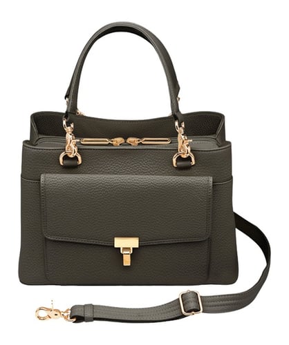 GTM GTM-32/PB BLACK   LARGE SATCHEL CROSSBODY-COW | 035452170865
