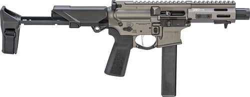Springfield Armory STV95509TPDW SAINT Victor PDW 9mm Luger 321 5.50 Inch Tungsten Gray Cerakote Aluminum Receiver w/Picatinny Rail, Black Polymer SB Tactical HBPDW Brace, Black Polymer Grip | 9x19mm NATO | 706397002008