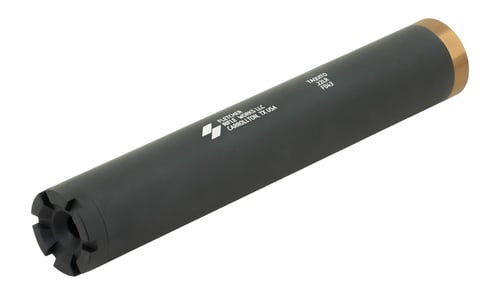 Fletcher Rifle Works TAQUITOBLK Taquito 22LR 1 Inch Black Stainless Steel/Aluminum 1/2 Inchx28 | 850044307678