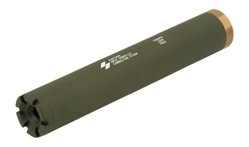 Fletcher Rifle Works TAQUITOODG Taquito 22LR 1 Inch OD Green Stainless Steel/Aluminum 1/2 Inchx28 | 850044307708