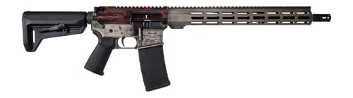 Shark Coast Tactical 300054100004 Bushido  5.56 NATO 301 16 Inch Black Nitride Threaded Barrel, Engraved Aluminum Receiver w/Picatinny Rail, MLOK Handguard, Magpul Collapsible Black Polymer Stock, Ma | 810105512908