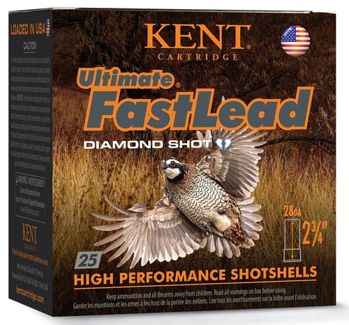 Kent Ultimate FastLead Upland Shotshell 28ga 23/4 7/8oz 1300 fps 7.5 25/ct | 656308112275