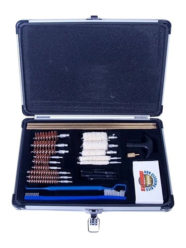 GUNMASTER UNIVERSAL SELECT .22 CLEANING KIT ALUM CASE 30 PCS | 761903367545