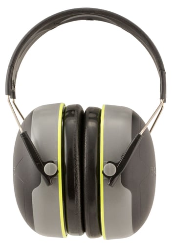 BULLS EYE HEARING PROTECTORSport Bull's Eye Hearing Protector Gray/Green - NRR 27dB - Lightweight and comfortable for extended wear - Fully adjustable headband ergonomically engineered to reduce pressure points - Open frame reduces heat buildup - Soft, conformable rireduce pressure points - Open frame reduces heat buildup - Soft, conformable ringsngs