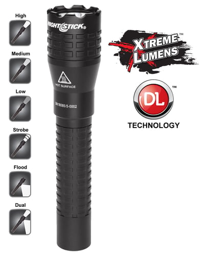 Nightstick NSR9844XL Tactical Dual Light 650/250/150/200/400 Lumens Lithium Ion Black
