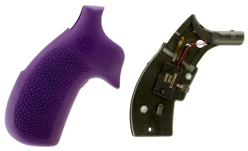 Hogue 19086 Monogrip Laser Enhanced Grip S&W K/L Frame w/Round Butt Rubber Purple