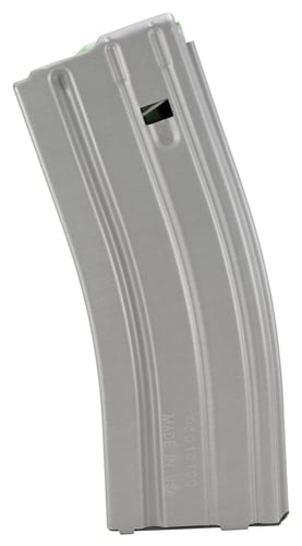 DuraMag 3023002179CP Speed Replacement Magazine Gray with Green Follower Detachable 30rd 223 Rem,300 Blackout, 5.56x45mm NATO for AR-15